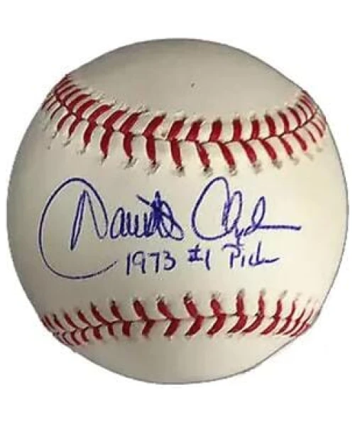 David Clyde Signierte Rawlings Baseball