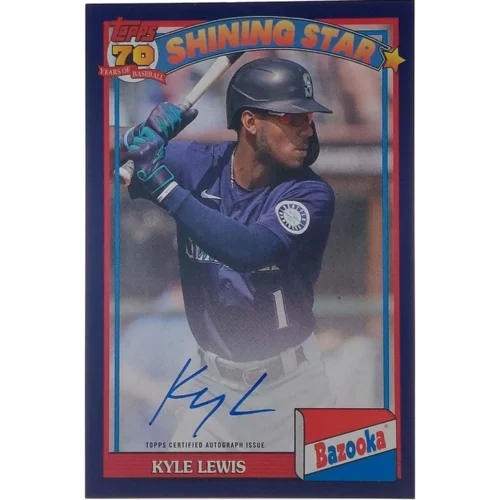 Kyle Lewis Signierter 2021 Archives Bazooka Card