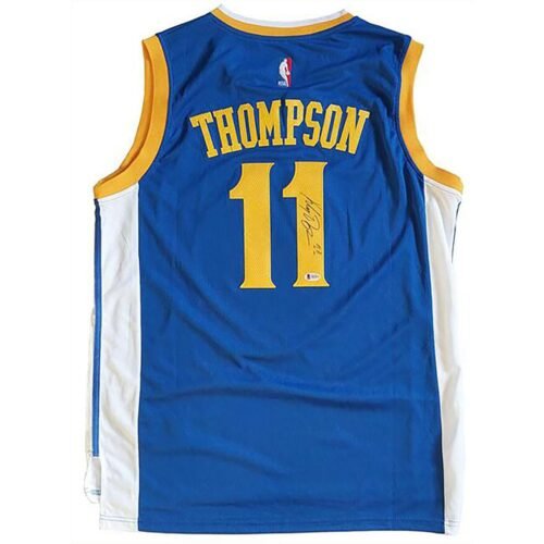 Klay Thompson Signiertes Golden State Warriors Jersey