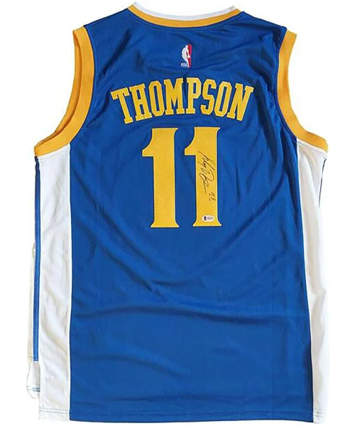 Klay Thompson Signiertes Golden State Warriors Jersey