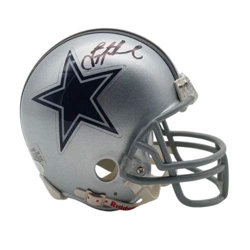 Troy Aikman Signierter Cowboys Mini Helm