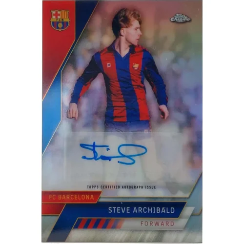 Steve Archibald Signierte 2023 Topps Chrome Card