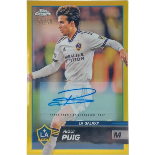 Riqui Puig Signierte 2023 Topps Chrome Card