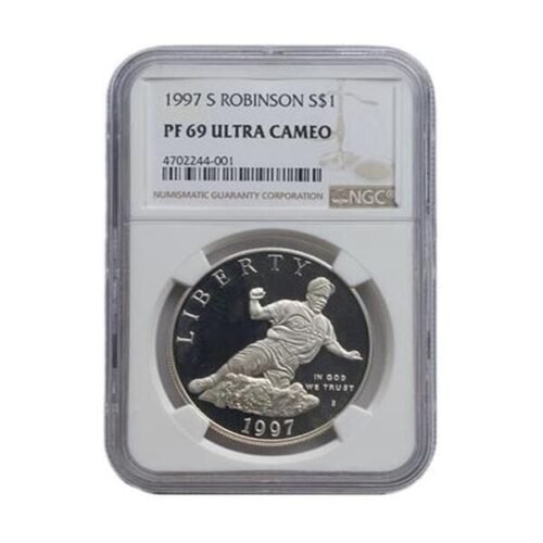1997 J. Robinson Ultra Cameo Silber Dollar
