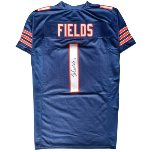 Justin Fields Signiertes Chicago Bears Trikot (Custom Jersey)
