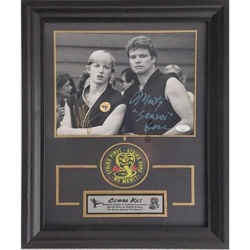 William Zabka and Martin Kove Signierten Karate Kid Memorabilia