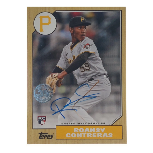 Roansy Contreras Signierte 2022 Topps Rookie Card
